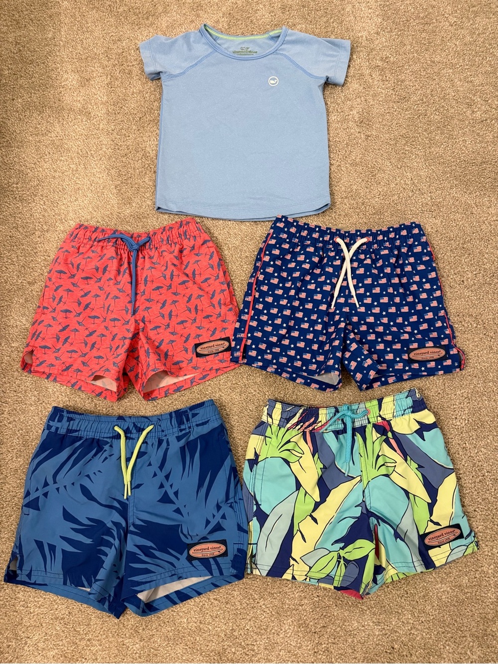 Vineyard Vines Kids Swim Trunks - Coral, Navy, Blue, Teal, Light Blue